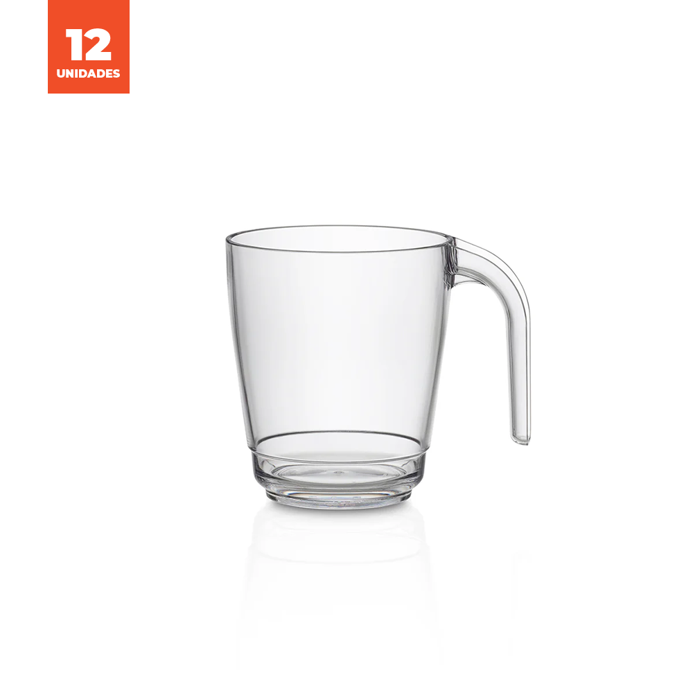 Kit Caneca Liffe Transparente 30cl