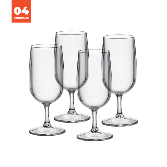 Kit Copo Catavinos Liffe Transparente 18cl