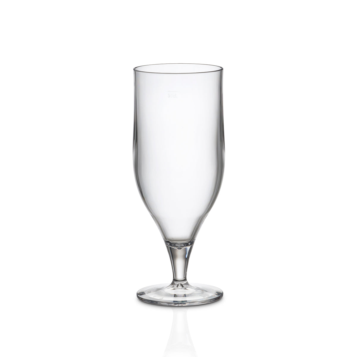 Copo Tulipa Liffe Transparente 33 cl no fundo branco