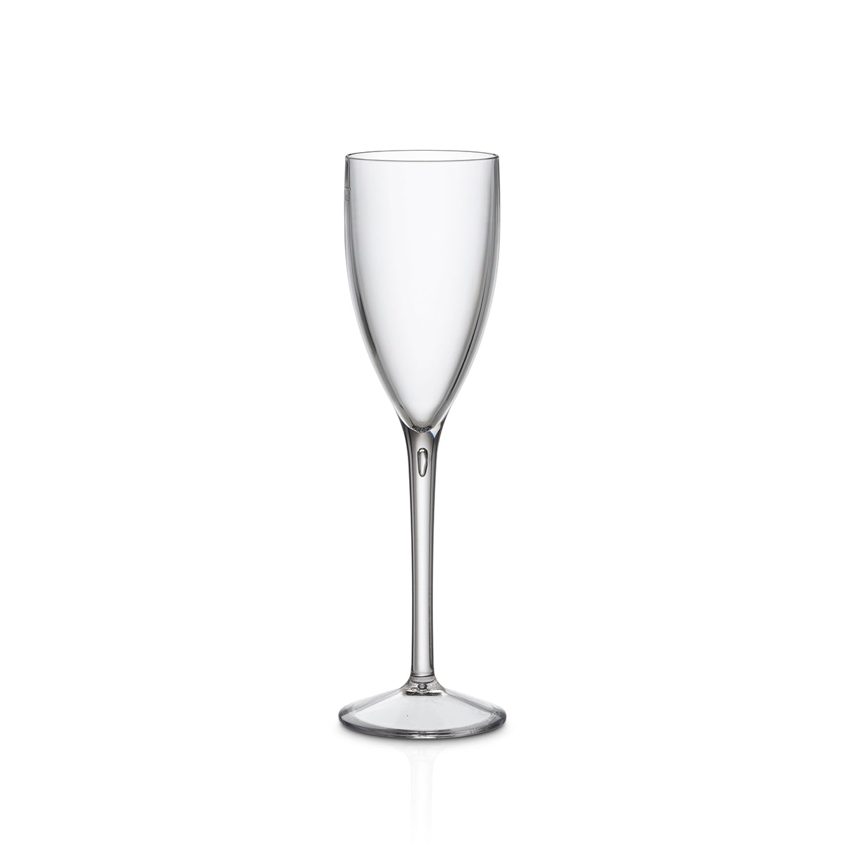 Copo Champanhe Liffe Transparente 12 cl no fundo branco