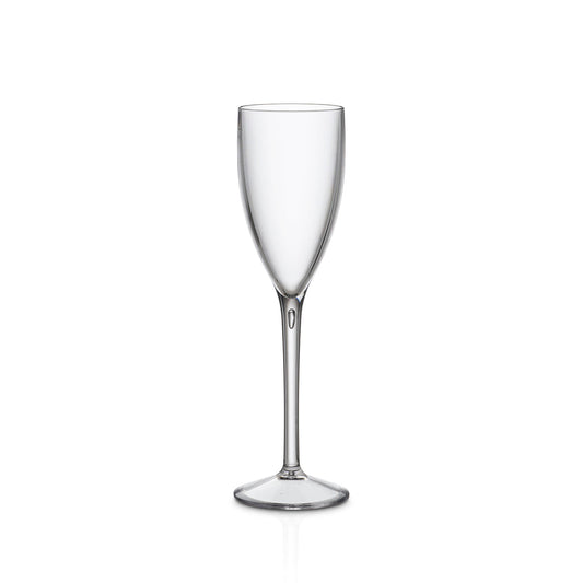 Copo Champanhe Liffe Transparente 12 cl no fundo branco