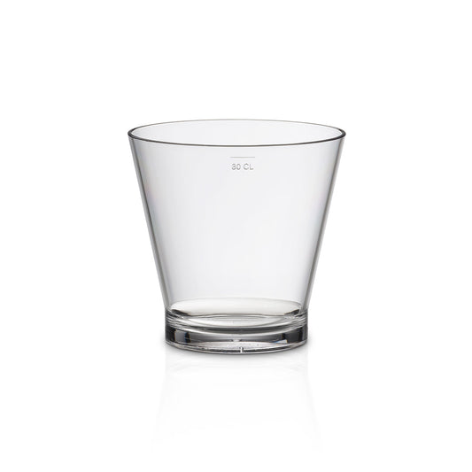 Copo Caipirinha Liffe Transparente 33 cl no fundo branco