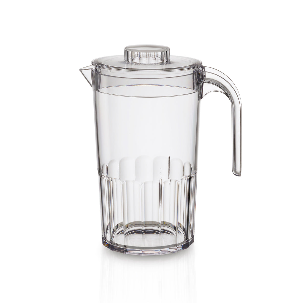 Jarro com Tampa Liffe Transparente 1,5L no fundo branco