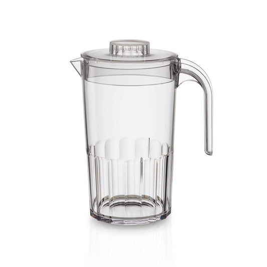 Jarro com Tampa Liffe Transparente 1,5L no fundo branco