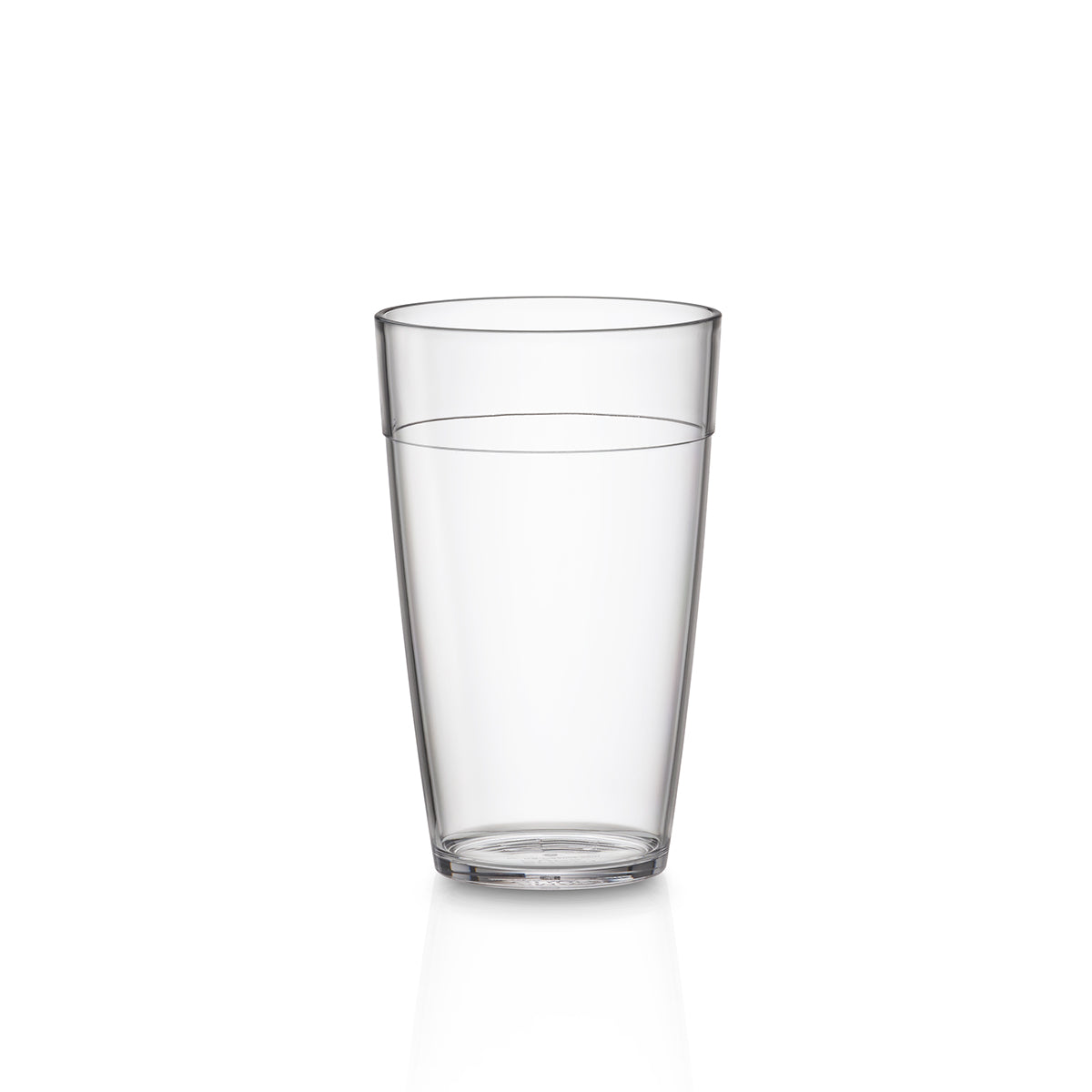 Copo ECO Liffe Transparente 33 cl no fundo branco