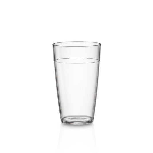 Copo ECO Liffe Transparente 33 cl no fundo branco