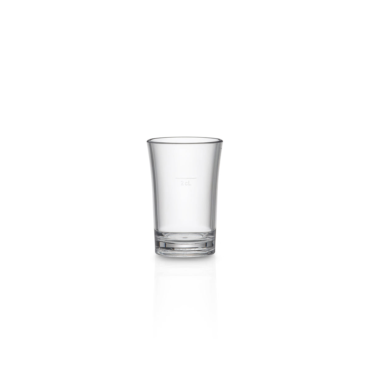 Copo shot Liffe Transparente 3 cl no fundo branco