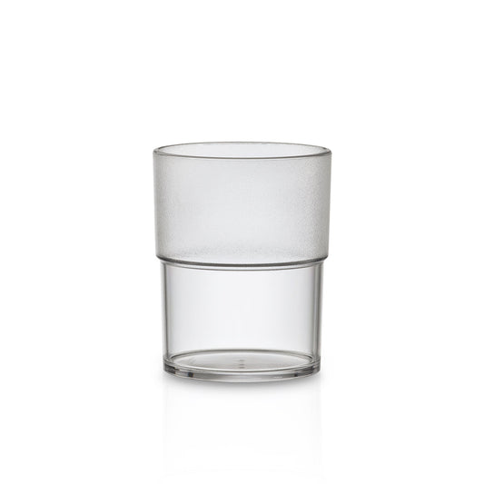 Copo ECO Liffe Transparente 18 cl no fundo branco