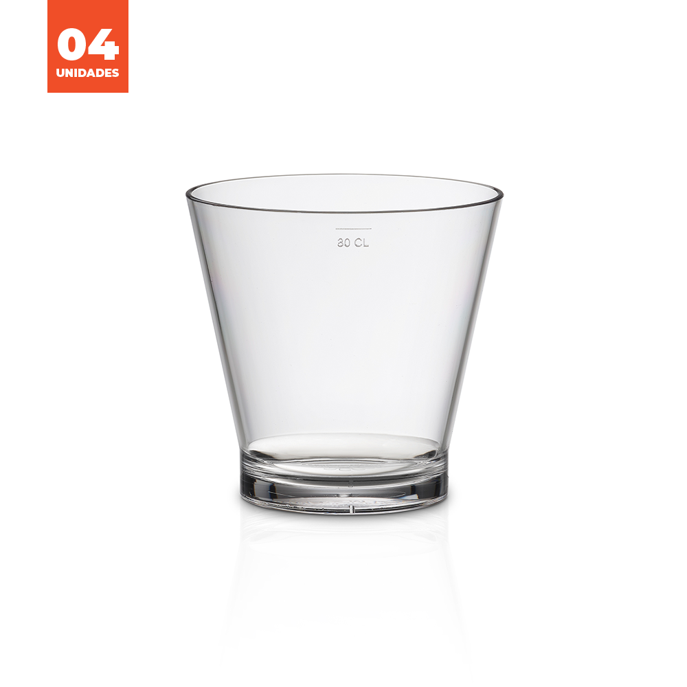 KIt Copo Caipirinha Liffe Transparente 33cl