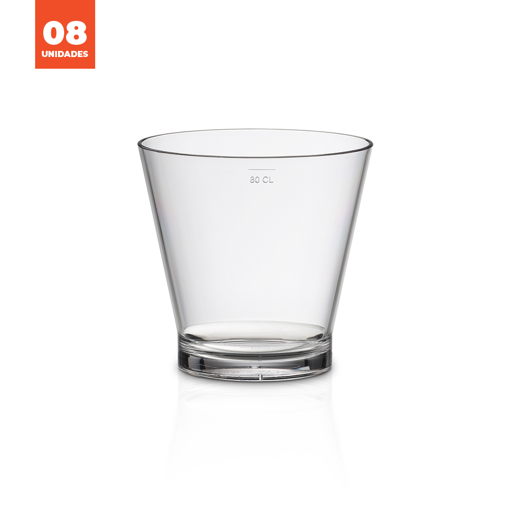 KIt Copo Caipirinha Liffe Transparente 33cl