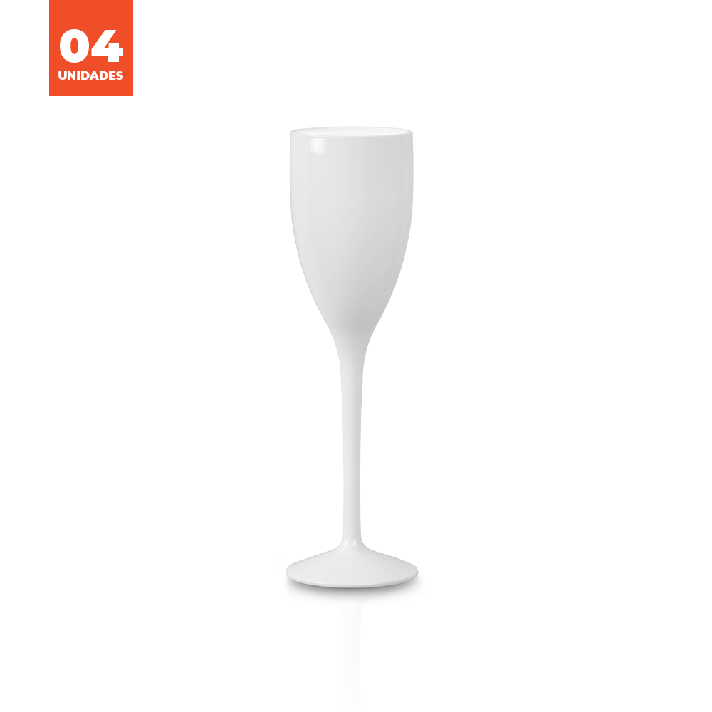 Kit Copo Champanhe Liffe Branco 15cl