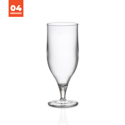 Kit Copo Tulipa Liffe Transparente 33cl