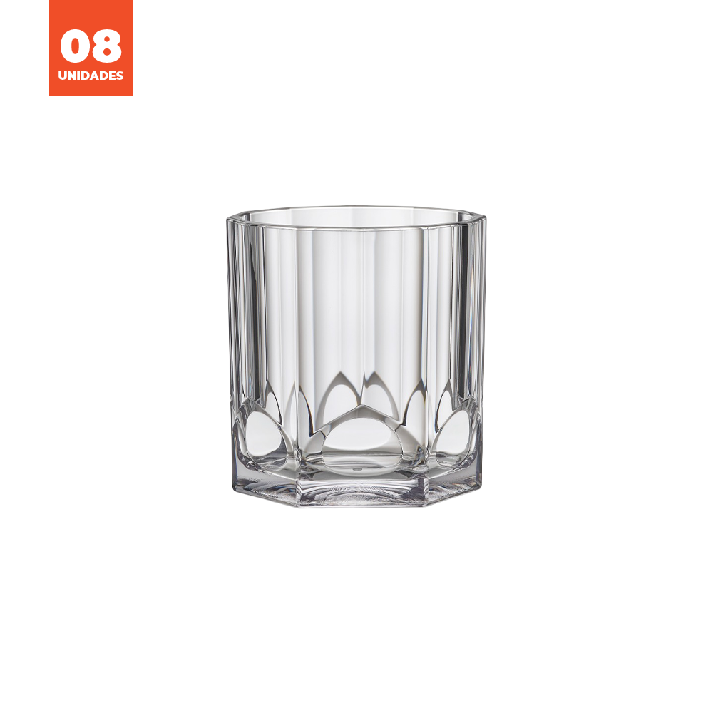 Kit Copo Whisky Liffe Transparente 35cl